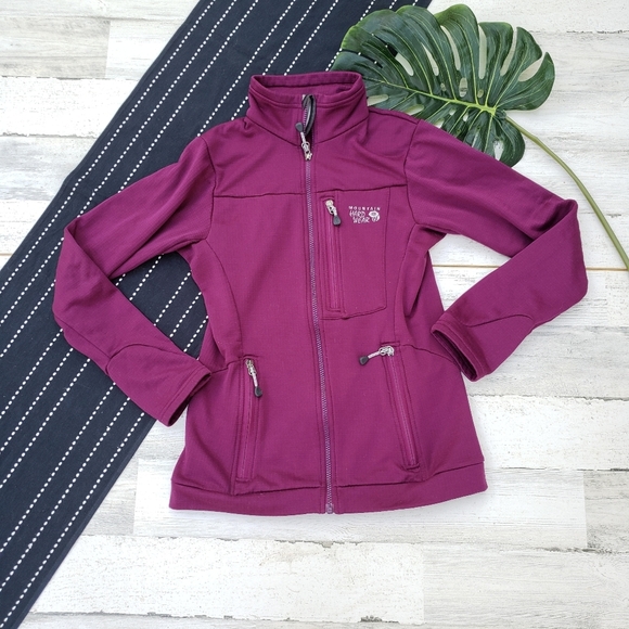 Mountain Hardwear| Full Zip Up Outdoor Jacket Polartec Purple Size Small - Picture 1 of 11